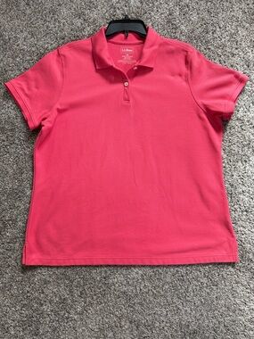 L.L. Bean Mens Bright Pink Polo Shirt Size 1X (128)